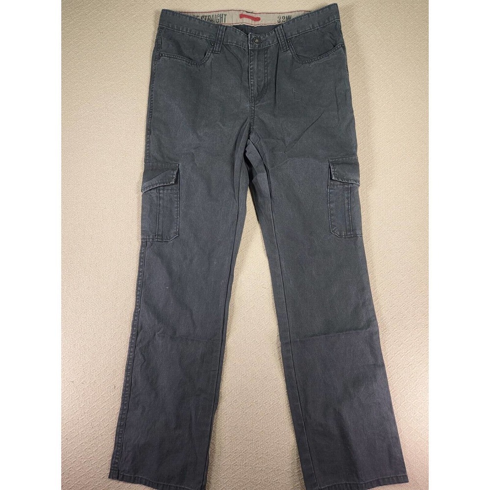 Vintage Converse Pants Mens 32x30 Cargo Army Pockets Regular Khakis Blue 1